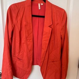 Salmon pink linen blazer